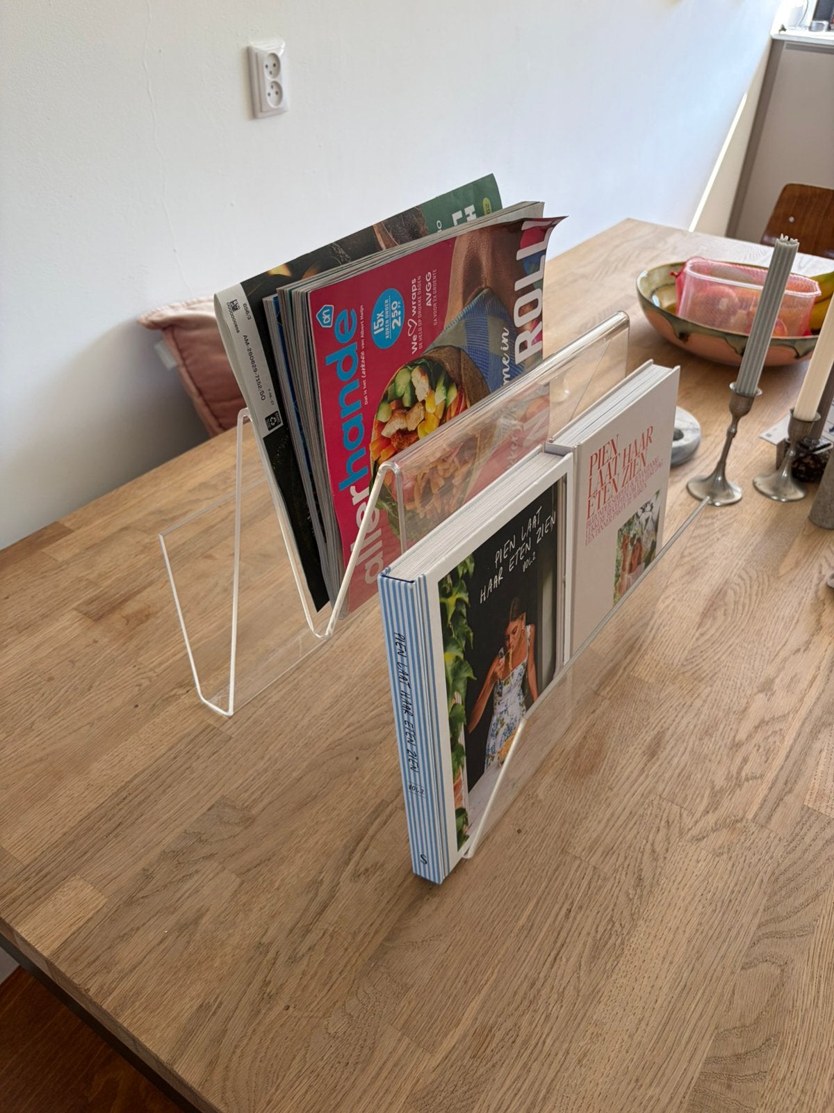 Vintage lectuurbak, tijdschriftenhouder, krantenhouder, boek, Ophalen, Zo goed als nieuw