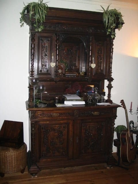 Antieke Henri Deux kast, Ophalen, Gebruikt, 100 tot 150 cm, 150 tot 200 cm