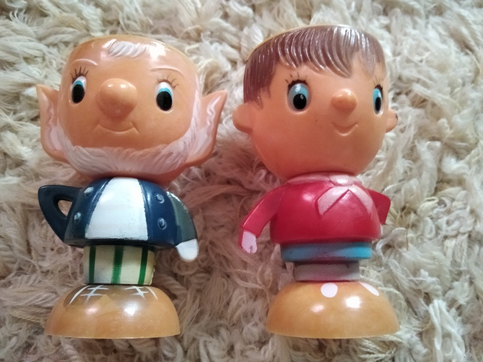 Noddy eierdop, met vriend. Vintage., Ophalen of Verzenden, Zo goed als nieuw