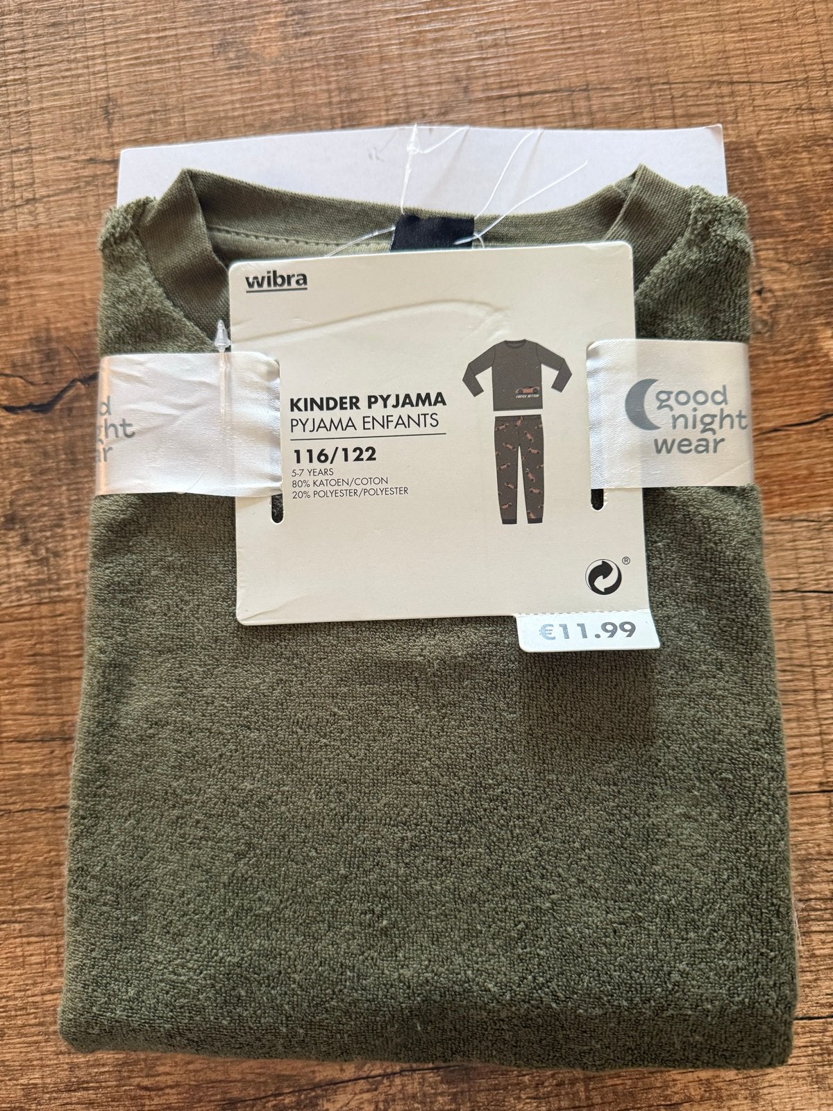 Wibra Kinderpyjama - Maat 116/122 (5-7 jaar), Ophalen of Verzenden, Nieuw, Maat 46/48 (XL) of groter