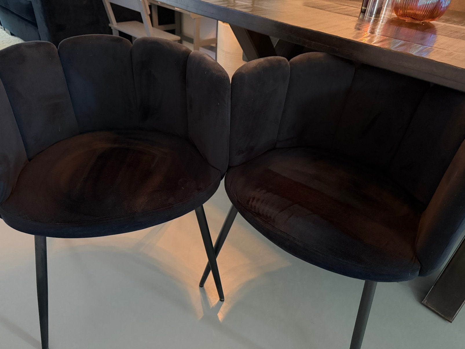 Stoelen  zwart, Huis en Inrichting, Stoelen, Ophalen, Zo goed als nieuw, Zwart