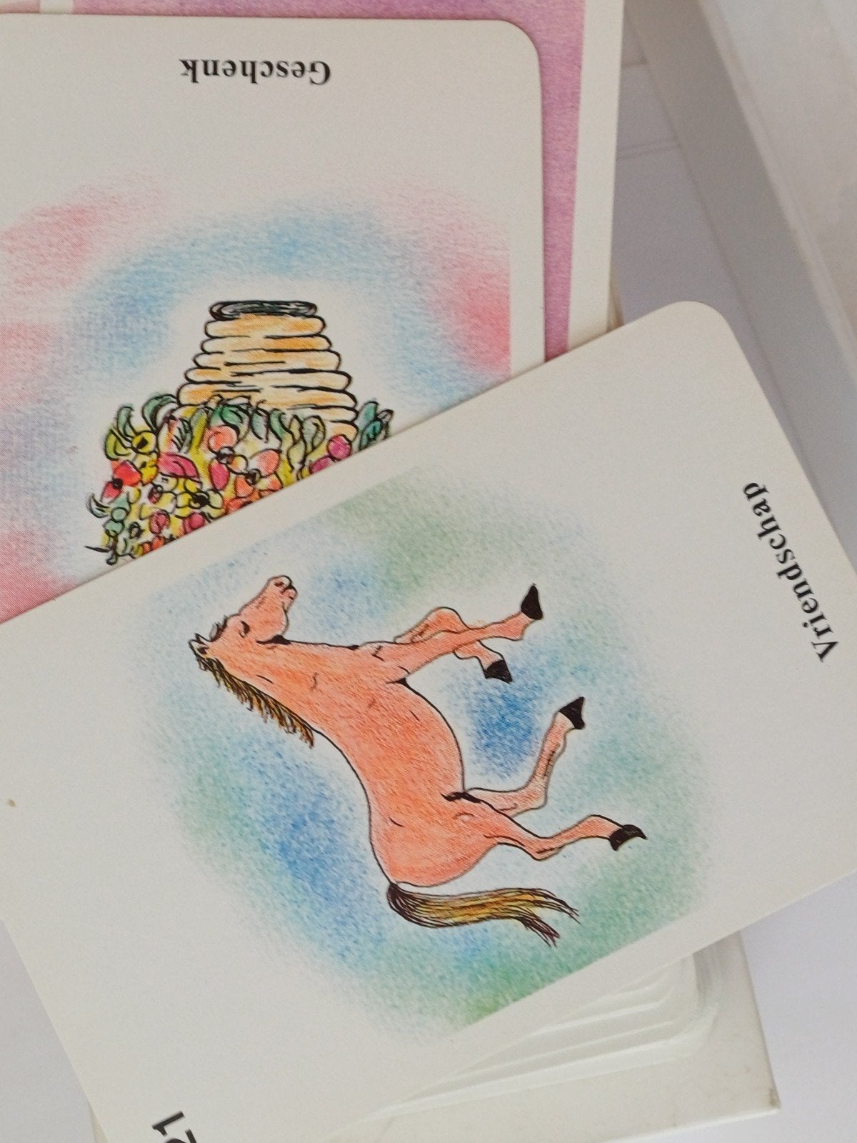 Lenormand kaarten: Vriendschap en Geschenk, Ophalen, Gebruikt