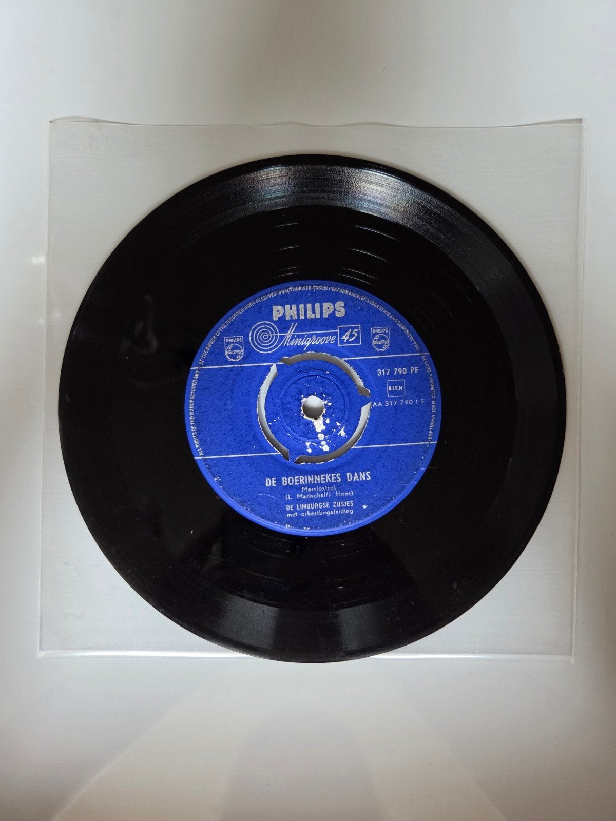 De Limburgse zusjes - De boerinnekes dans, Cd's en Dvd's, Vinyl Singles, Ophalen of Verzenden, Gebruikt, 7 inch, Nederlandstalig