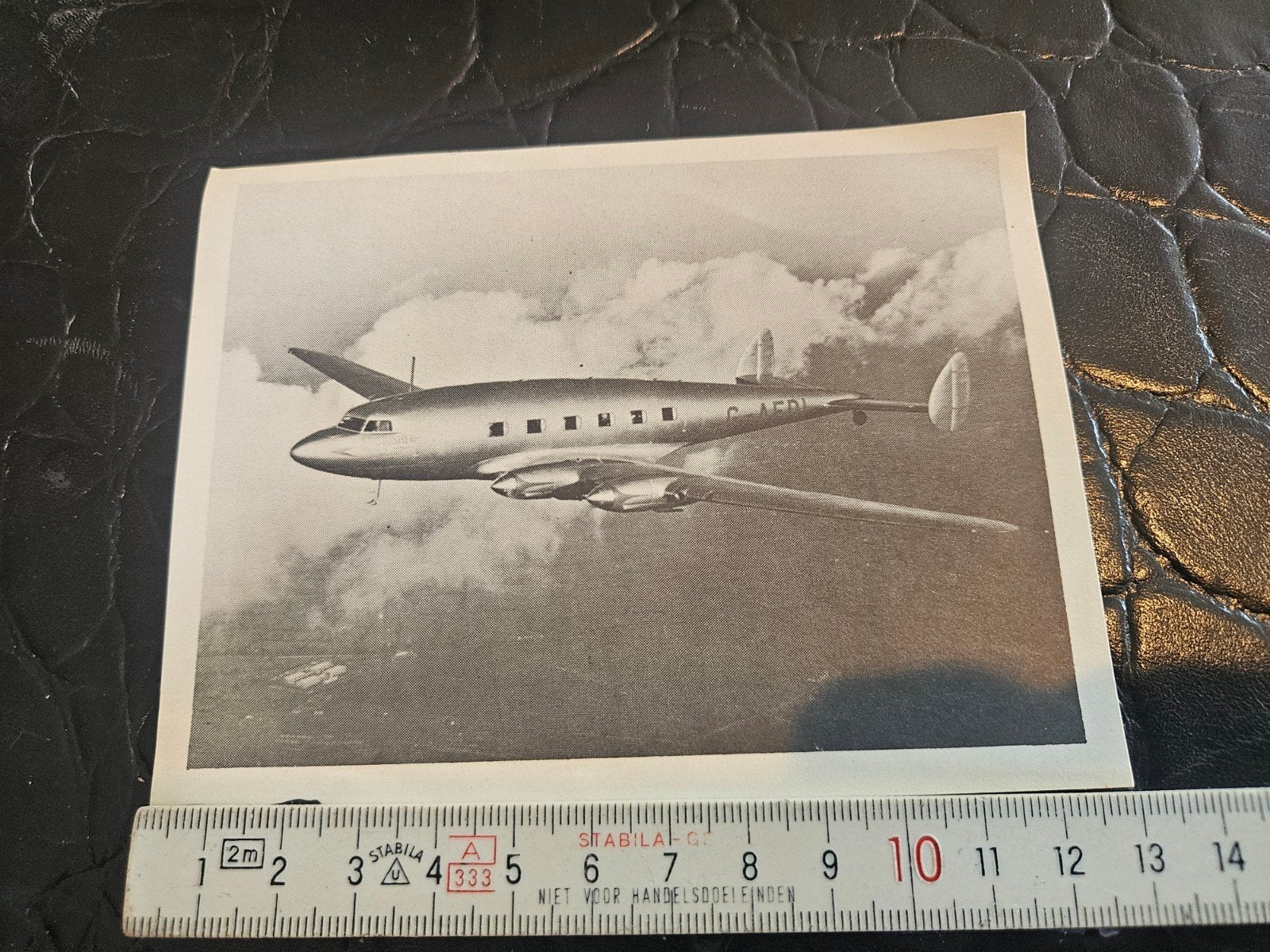 Vintage Foto: De Havilland DH.91 Albatross Vliegtuig, Verzamelen, Ophalen of Verzenden, Gebruikt