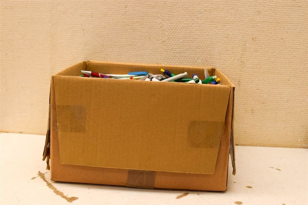 Doos met pennen 49537, Ophalen of Verzenden, Gebruikt, Vulpen, Overige merken