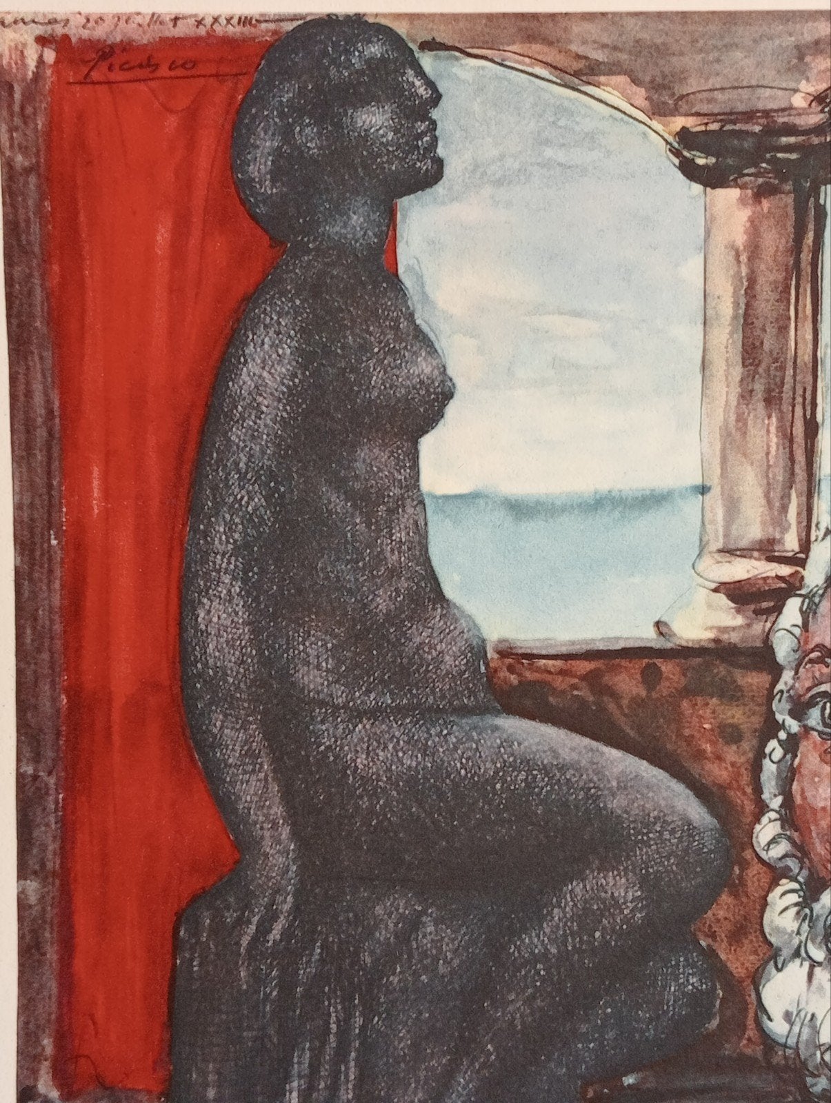 Pablo Picasso prent naakt erotiek, Verzamelen, Foto's en Prenten, Ophalen of Verzenden, 1960 tot 1980, Gebruikt, Overige onderwerpen