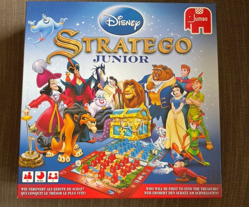 Disney Stratego Junior Bordspel -, Een of twee spelers, Ophalen of Verzenden, Zo goed als nieuw