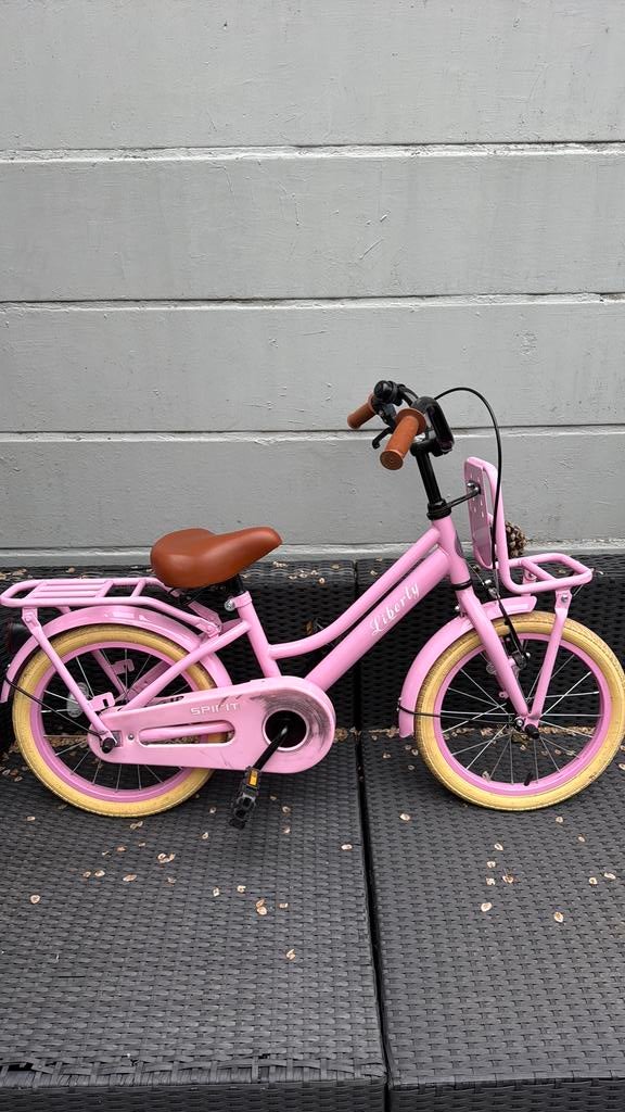 Spirit Liberty fiets meisjes roze 16 inch, Ophalen, Terugtraprem, Gebruikt, Handrem