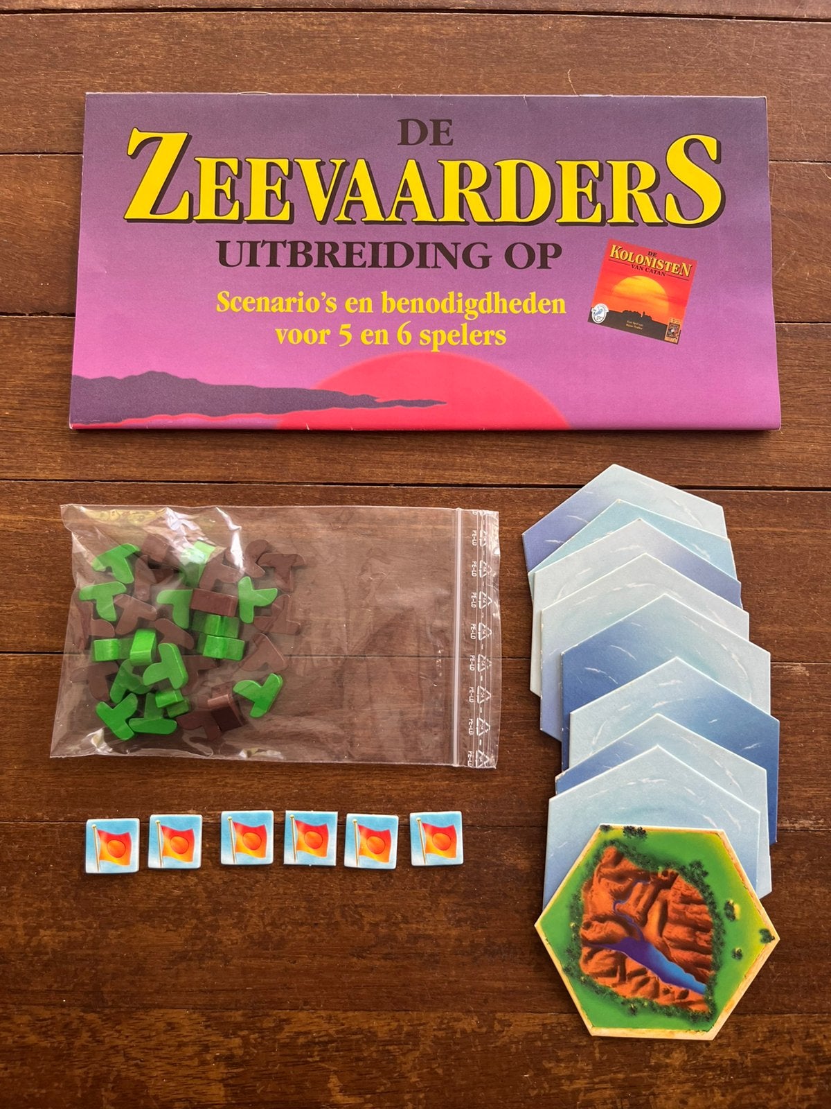 Uitbreiding Zeevaarders - kolonisten van Catan - hout, Vijf spelers of meer, Ophalen of Verzenden, Gebruikt