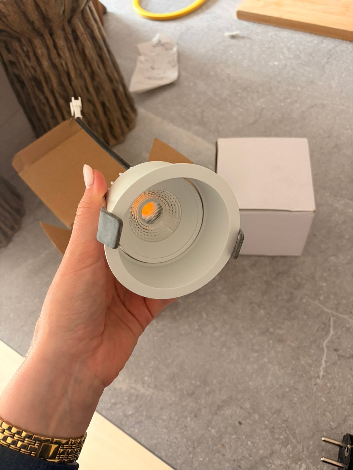 2x Artdelight inbouwspot LED IP44 wit, Overige merken, Dimbaar, Ophalen of Verzenden, LED