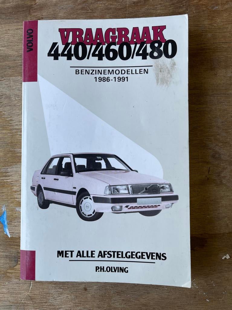 Volvo Vraagbaak 440/460/480 Benzine modellen 1986-1991, Ophalen of Verzenden, Gelezen, Volvo