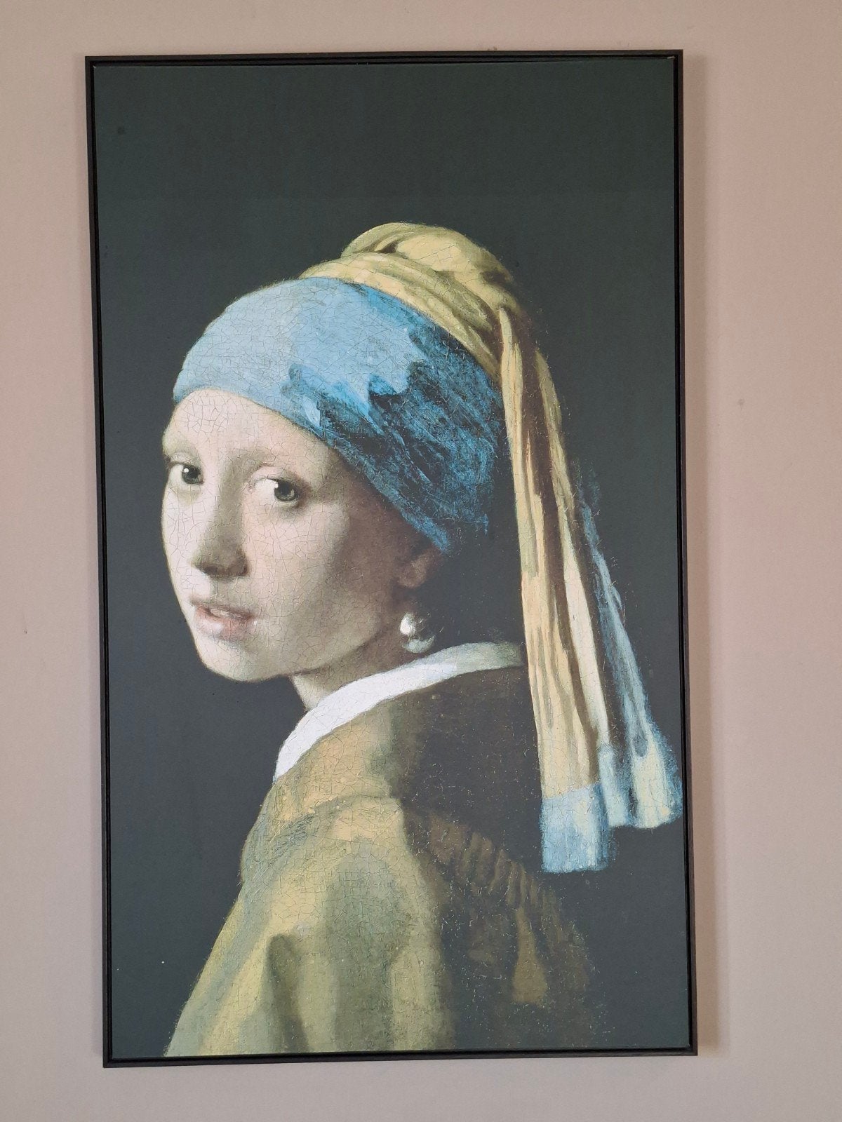 Het meisje met de parel, Huis en Inrichting, Woonaccessoires | Schilderijen, Tekeningen en Foto's, Ophalen, Zo goed als nieuw