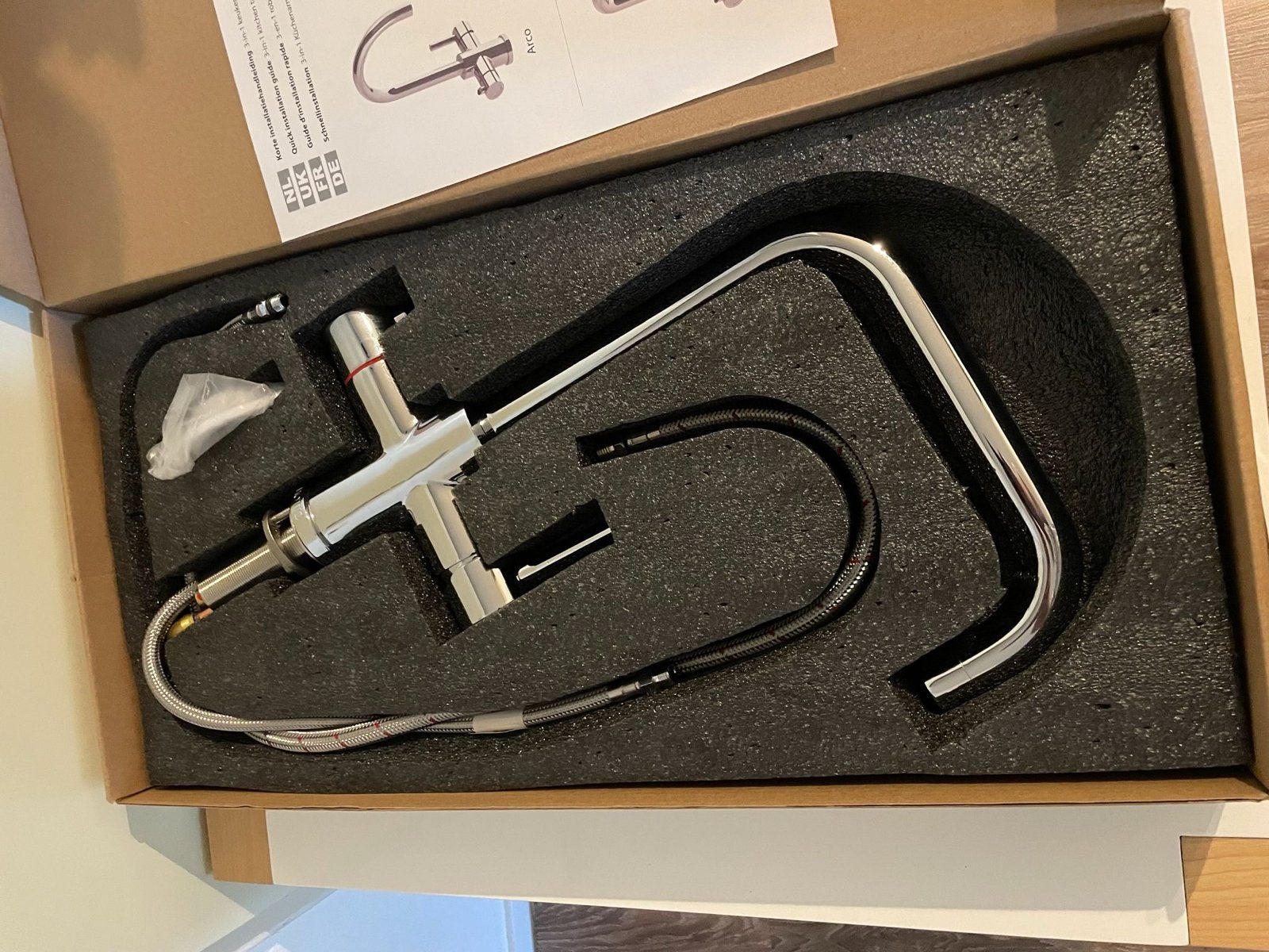 Hotto 3-in-1 Keukenkraan - Nieuw in Doos, Overige typen, Ophalen of Verzenden, Metaal, Overige merken