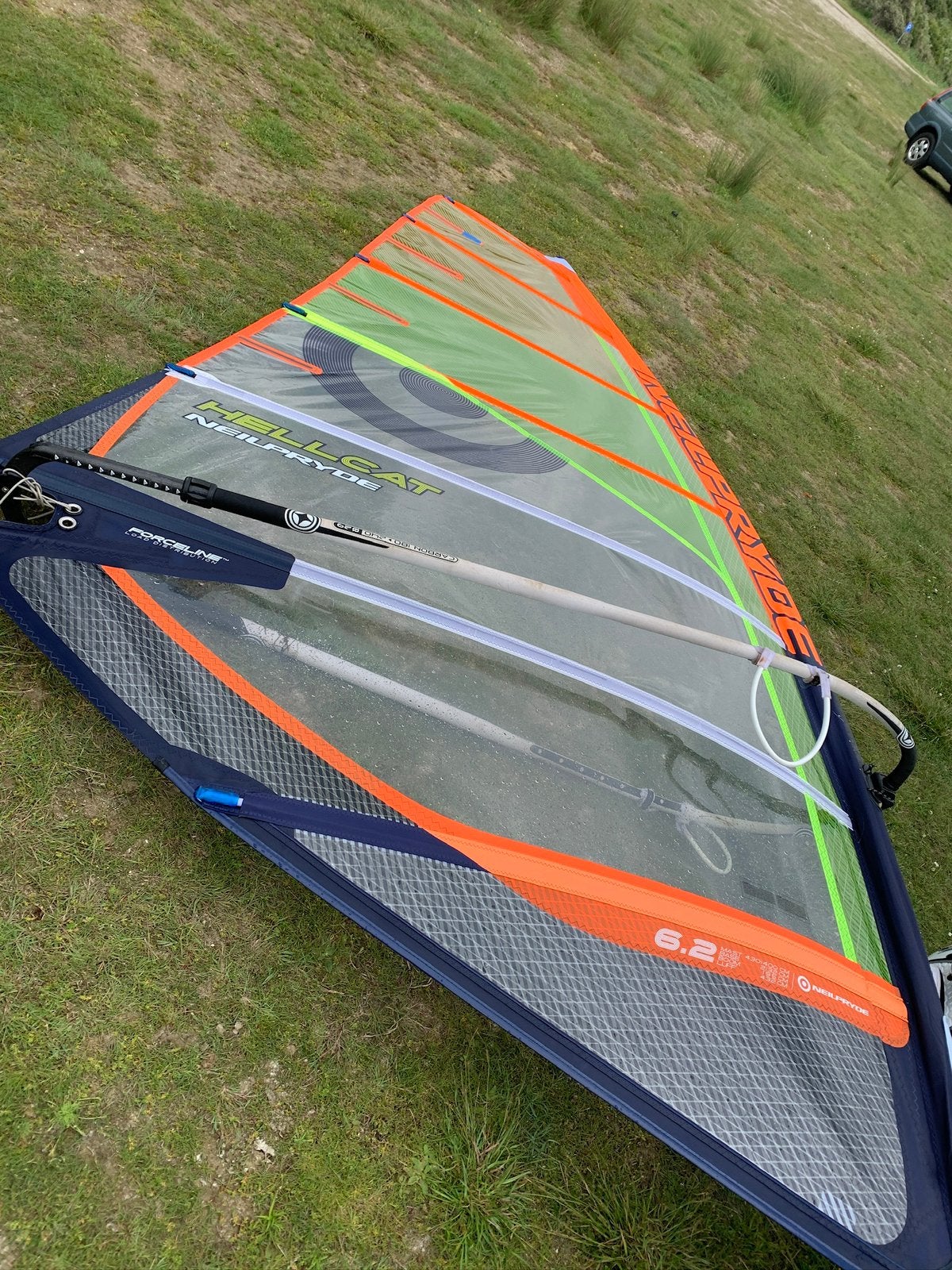 Neil Pryde Hellcat 6.2, Watersport en Boten, Windsurfen, Gebruikt, Zeil, Neilpryde, 5 tot 6.5 m², Ophalen