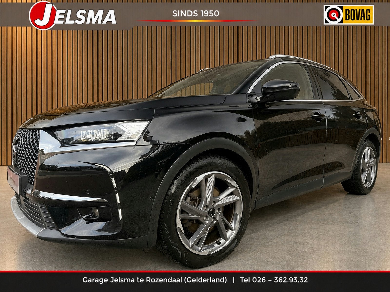 DS 7 Crossback E-Tense Rivoli Aut. SOH 91% | PHEV 225pk | Le, Auto's, 4 cilinders, Zwart, Leder, Bedrijf