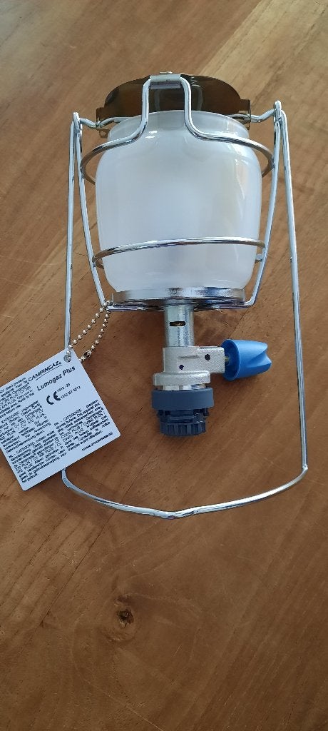 Campingaz Lumogaz Plus gaslamp NIEUW! kamperen of backpacken, Caravans en Kamperen, Kampeeraccessoires, Ophalen of Verzenden, Nieuw