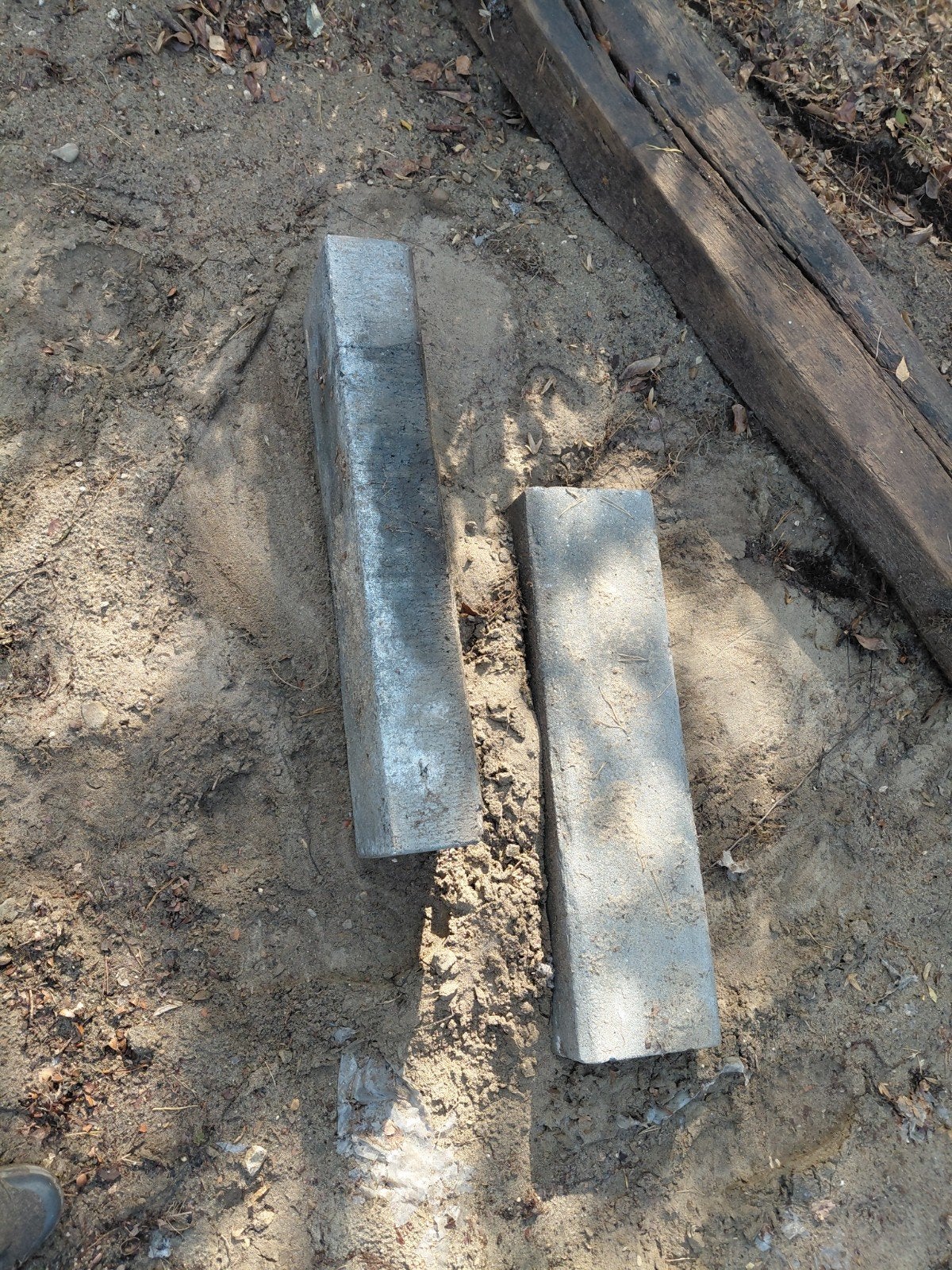 Gratis 2 beton balken 100 cm, Tuin en Terras, Ophalen of Verzenden