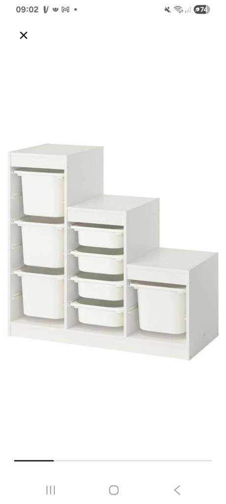 IKEA Trofast Kast Wit zonder Bakken, Ophalen of Verzenden, Gebruikt