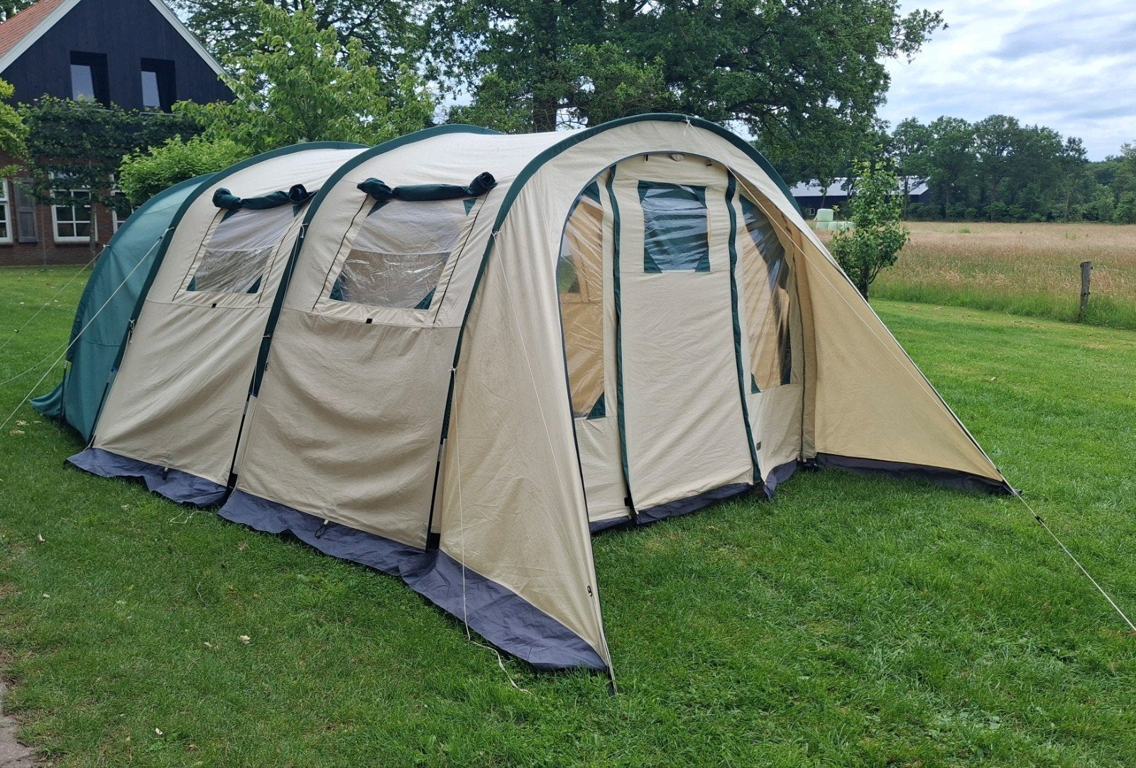 Ruime Obelink 6-persoons tunneltent - kwaliteitstent!, Caravans en Kamperen, Ophalen, Gebruikt, Tot en met 6