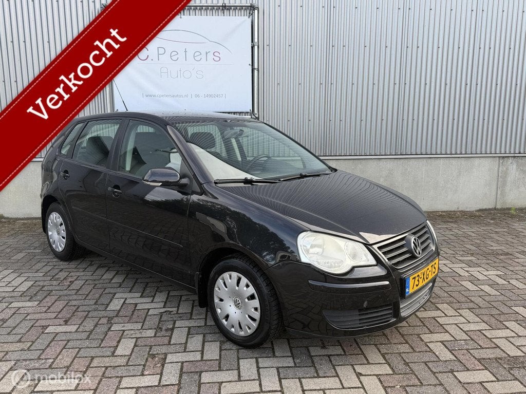 Volkswagen Polo 1.4-16V Optive 2007 / Airco / Cruisecontrol, Auto's, Voorwielaandrijving, Gebruikt, 4 cilinders, Zwart