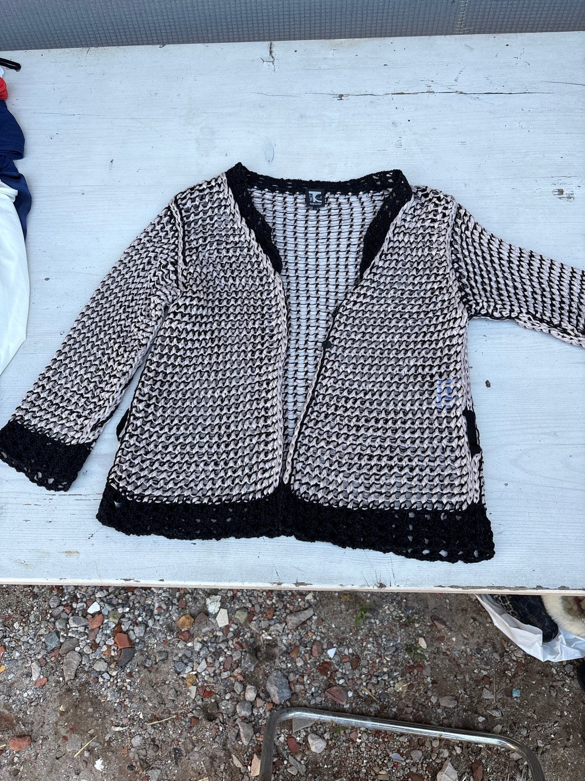 Tricot Chic Made in Italy set: topje en vest, Ophalen of Verzenden, Zo goed als nieuw, Maat 42/44 (L), Beige