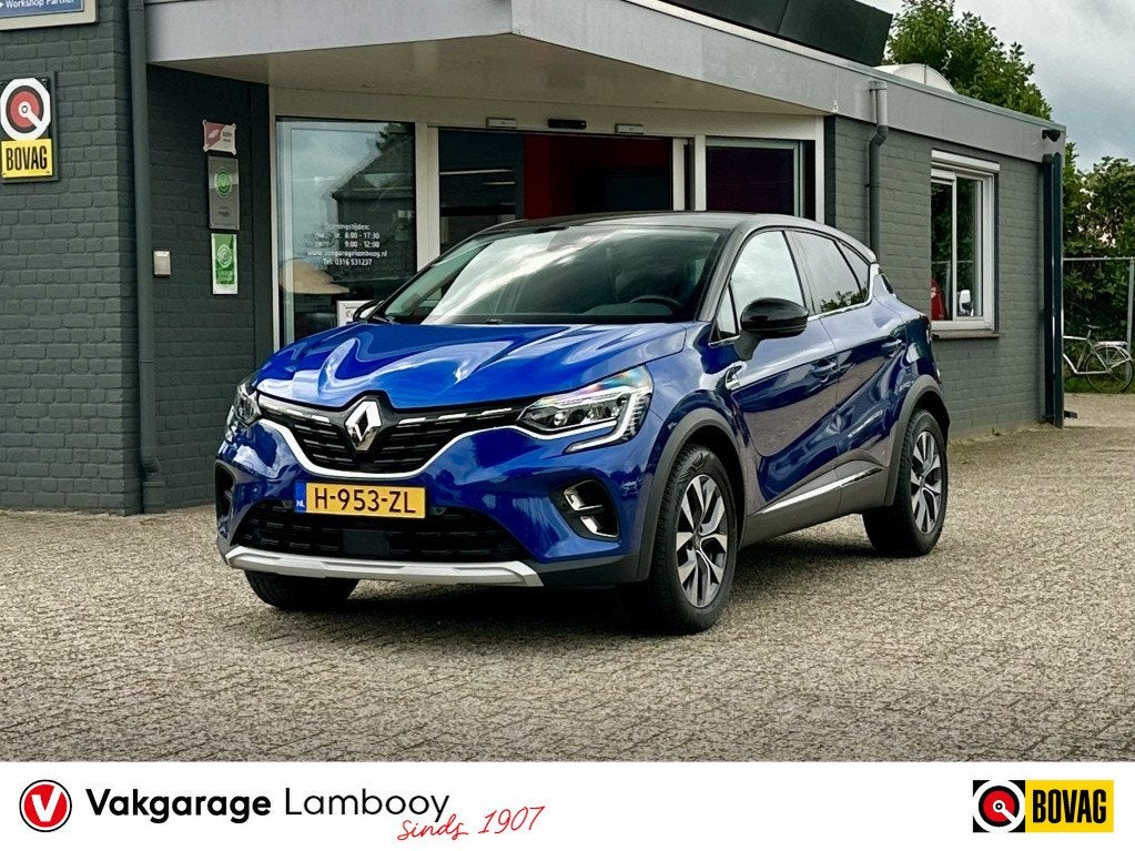 Renault Captur 1.3 TCe 130PK Intens automaat Camera Carplay, Auto's, Gebruikt, Euro 6, 4 cilinders, Blauw