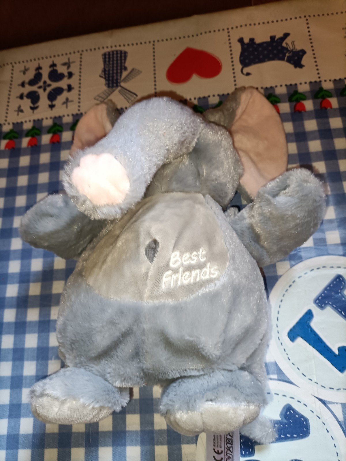 Olifant handpop Nicotoy Best Friends 26 cm groot, Ophalen of Verzenden, Zo goed als nieuw