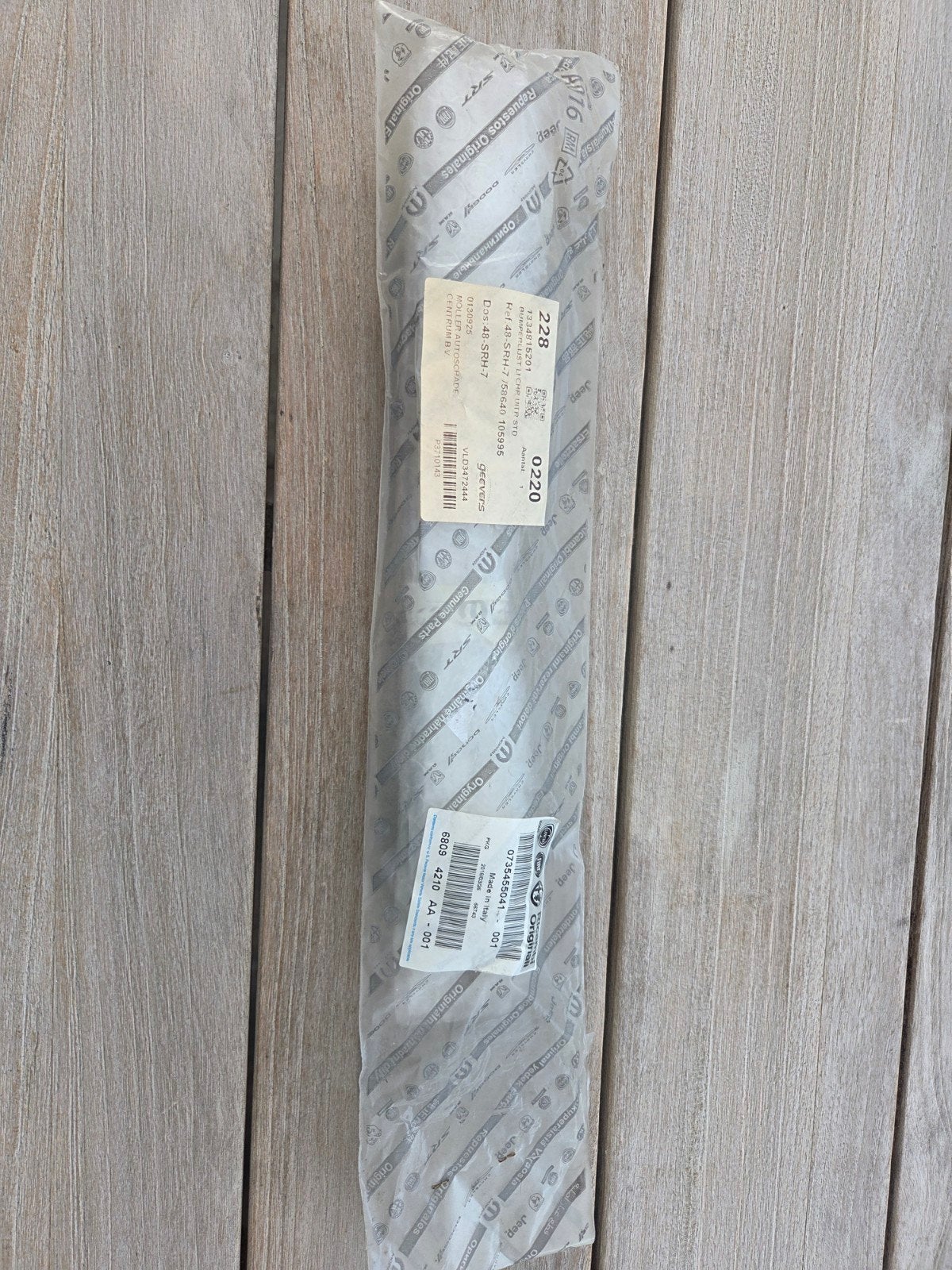 Fiat 500 chromen sierlijst voorbumper (0735455041), Auto diversen, Ophalen of Verzenden