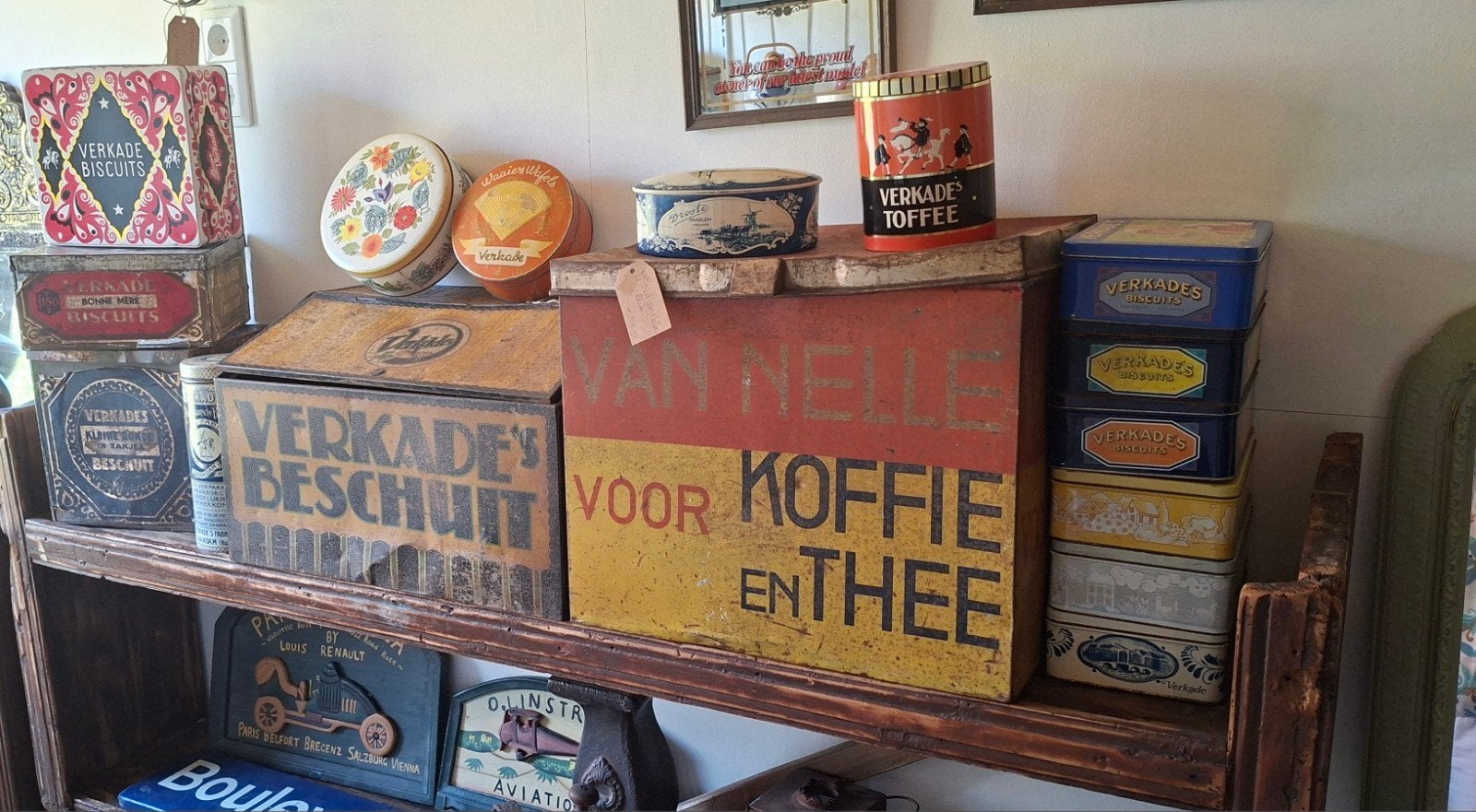 Set oude verkade blikken, Ophalen of Verzenden, Minder dan 50 cm