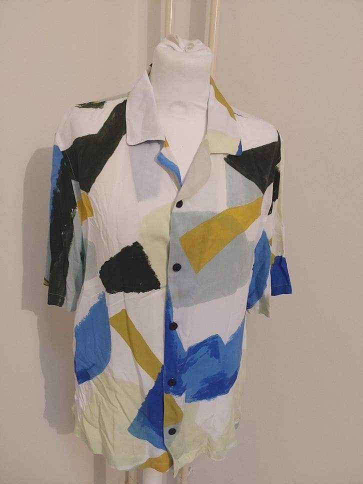 Prachtige blouse van Zara maat M met leuke allover print, Zara, Ophalen of Verzenden, Zo goed als nieuw, Maat 38/40 (M)