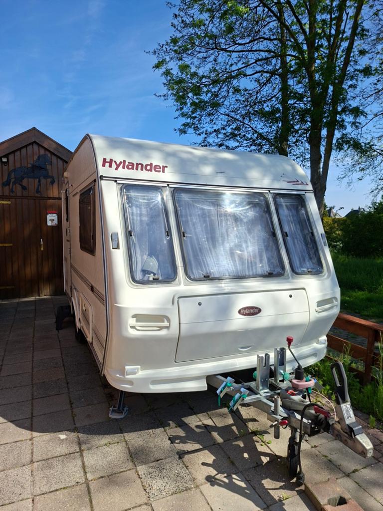 Hylander Caravan uit 1998 met Mover, Luifel en Voortent, Caravans en Kamperen, Particulier