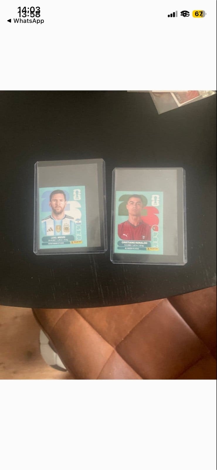 Panini 2026 Messi & Ronaldo Limited Edition, Verzamelen, Ophalen of Verzenden, Zo goed als nieuw, Buitenlandse clubs, Spelerskaart