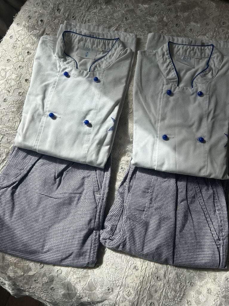 Koksbuis en koksbuisbroek Cordon Bleu, Kort, Verzenden, Wit, Maat 36 (S)