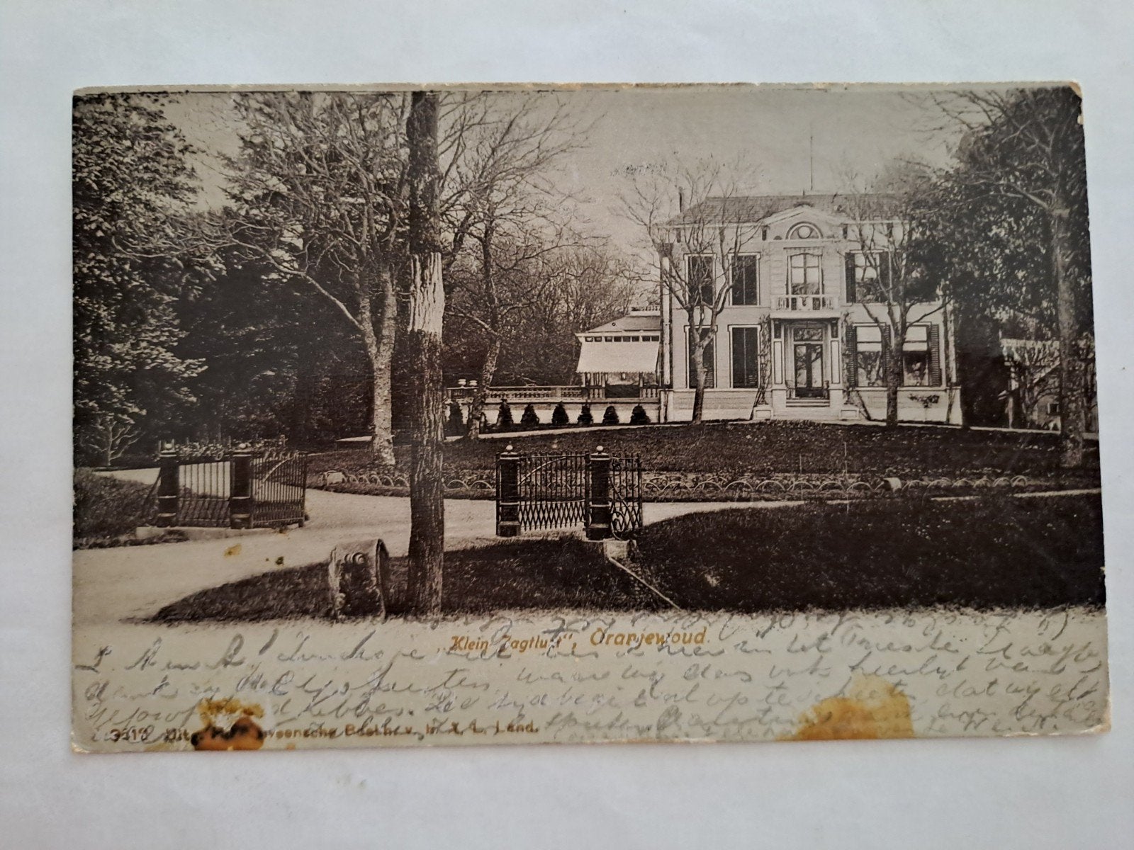 Oranjewoud,  jachthuis, Ophalen of Verzenden, Voor 1920