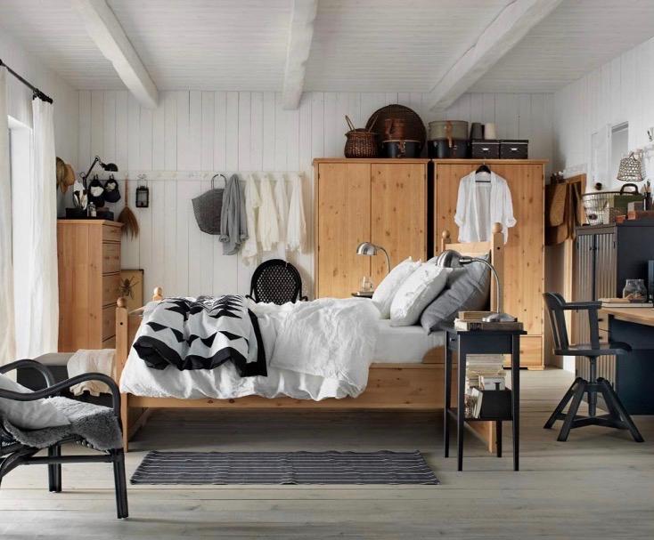 2x Ikea Hemnes Nachtkastje - Zwart, Gebruikt, Minder dan 45 cm, Hout, 55 tot 70 cm