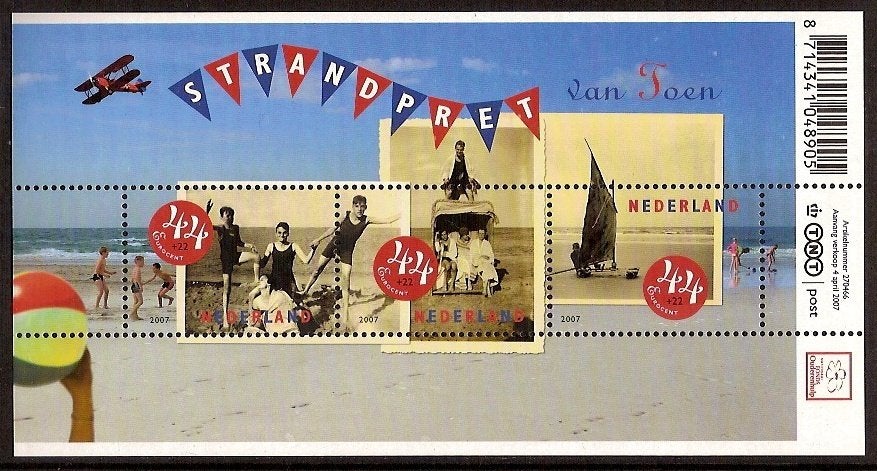 Nederland NVPH nr 2498 postfris Strandpret 2007, Postzegels en Munten, Postzegels | Nederland, Ophalen of Verzenden, Na 1940, Postfris