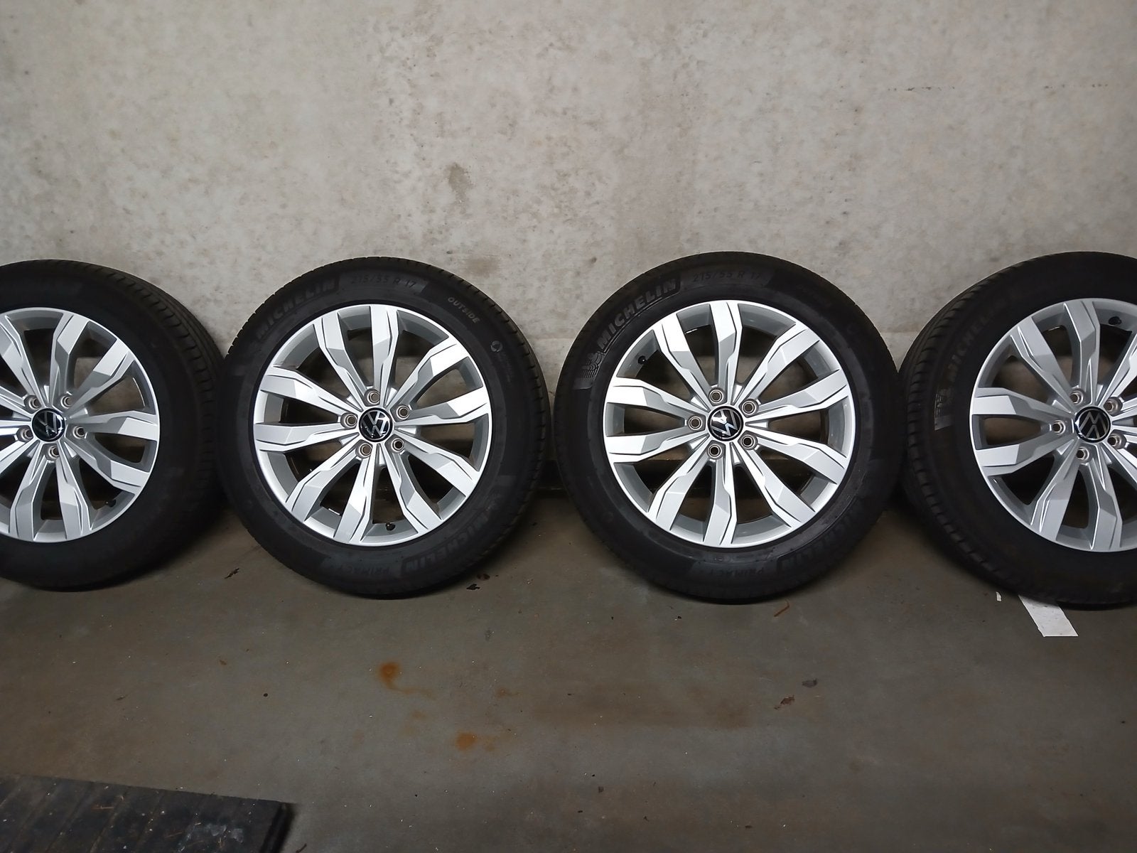4xoriginele VW velgen schadevrij met banden, Ophalen, Zomerbanden, Banden en Velgen