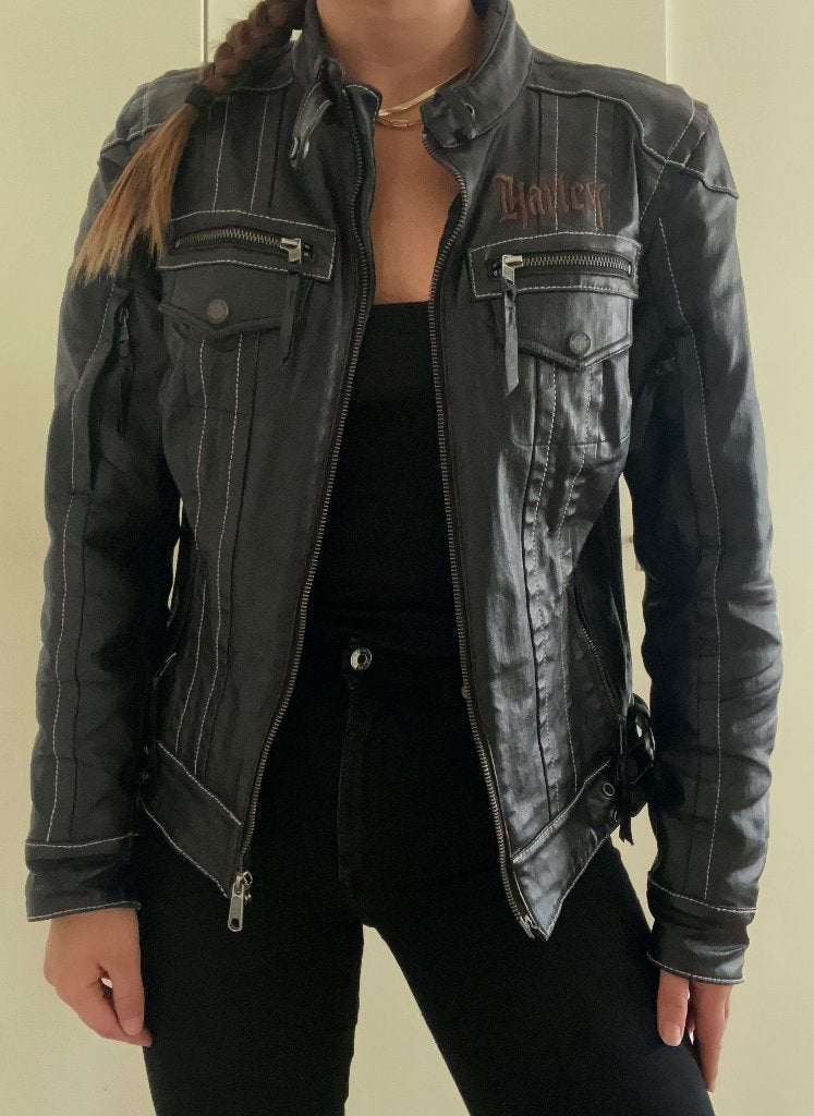 Leren Harley Davidson jas maat L, Motoren, Kleding | Motorkleding, Harley-Davidson, Dames, Jas | leer, Ophalen of Verzenden