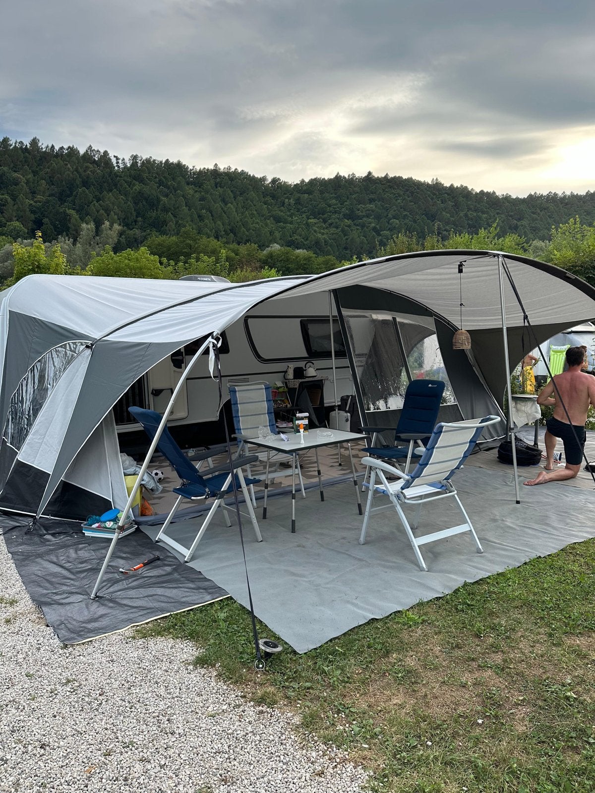 Unico Verona Caravanluifel Bora / Grey -  maat 16.1, Ophalen, Zo goed als nieuw, Ten Cate All Season 240g/m2, Unico Ventura