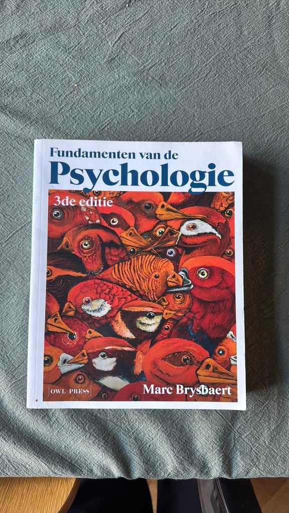 Marc Brysbaert - Fundamenten van de psychologie, Ophalen of Verzenden, Marc Brysbaert, Ontwikkelingspsychologie, Zo goed als nieuw