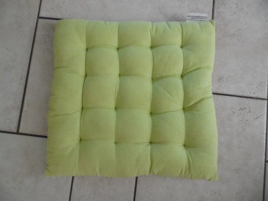 Groen stoelkussen., Ophalen of Verzenden, Zo goed als nieuw, Groen, Vierkant