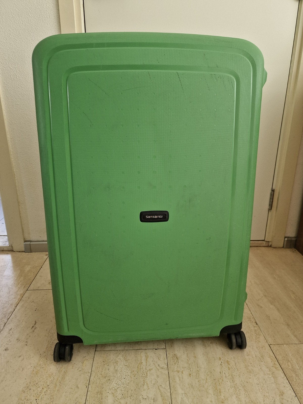 Samsonite Koffer Spinner 81/30 groen TSA slot, Gebruikt, Hard kunststof, 70 cm of meer, 55 cm of meer