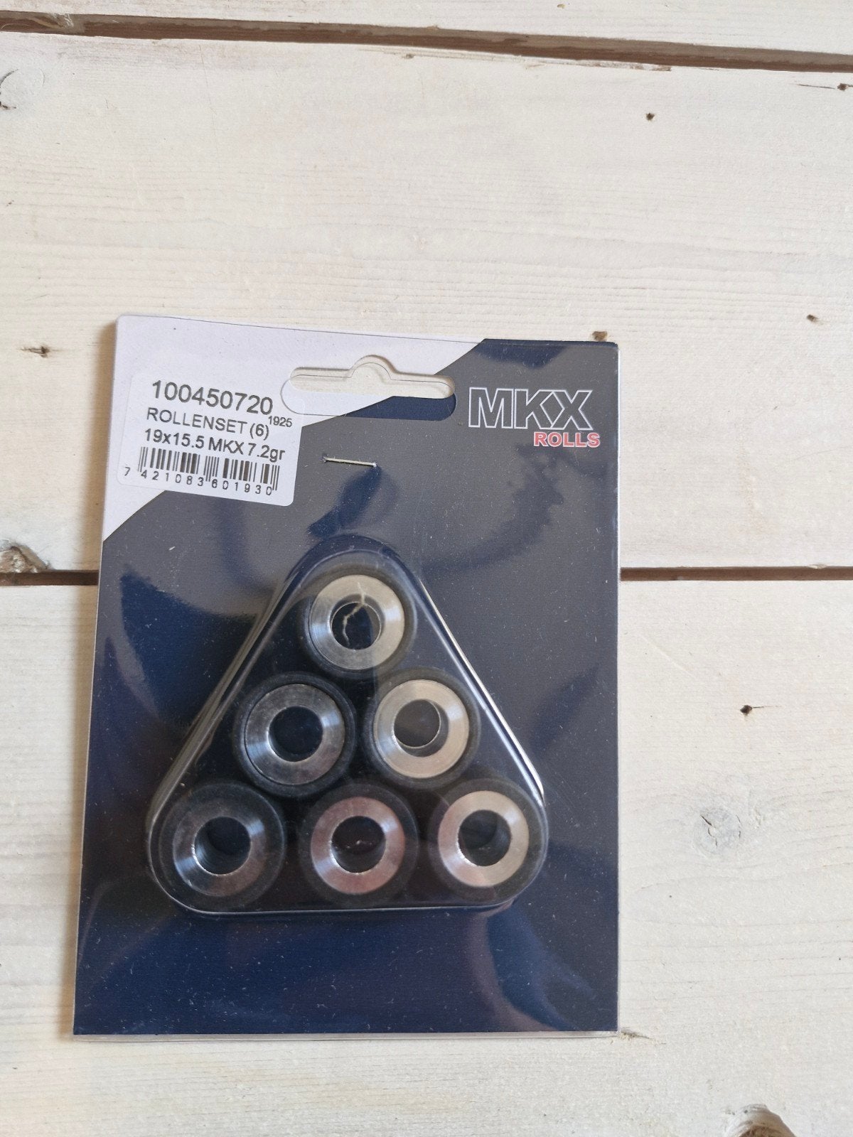 Vespa Zip -variateurrollen 19x15.5 7.2gr (6 stuks), Fietsen en Brommers, Ophalen of Verzenden, Nieuw, Overige typen, Vespa