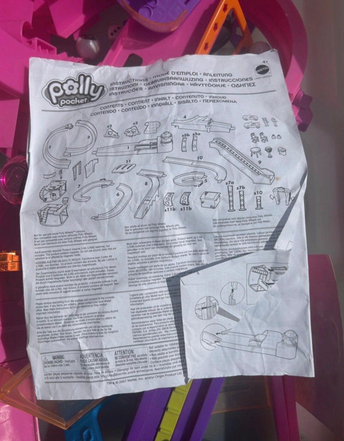 Grote Polly Pocket speelset met instructies, Ophalen of Verzenden, Gebruikt, Meisje