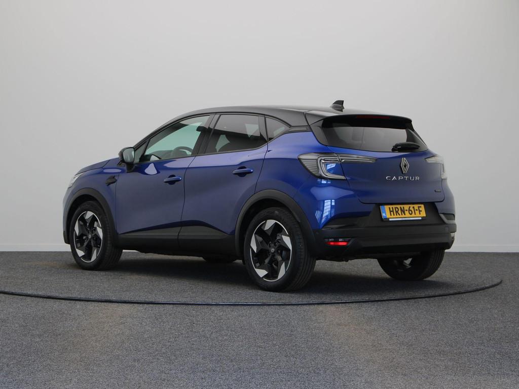 Renault Captur 1.6 E-Tech full hybrid 145 techno | Clima | N, 1345 kg, Gebruikt, Blauw, Leder en Stof