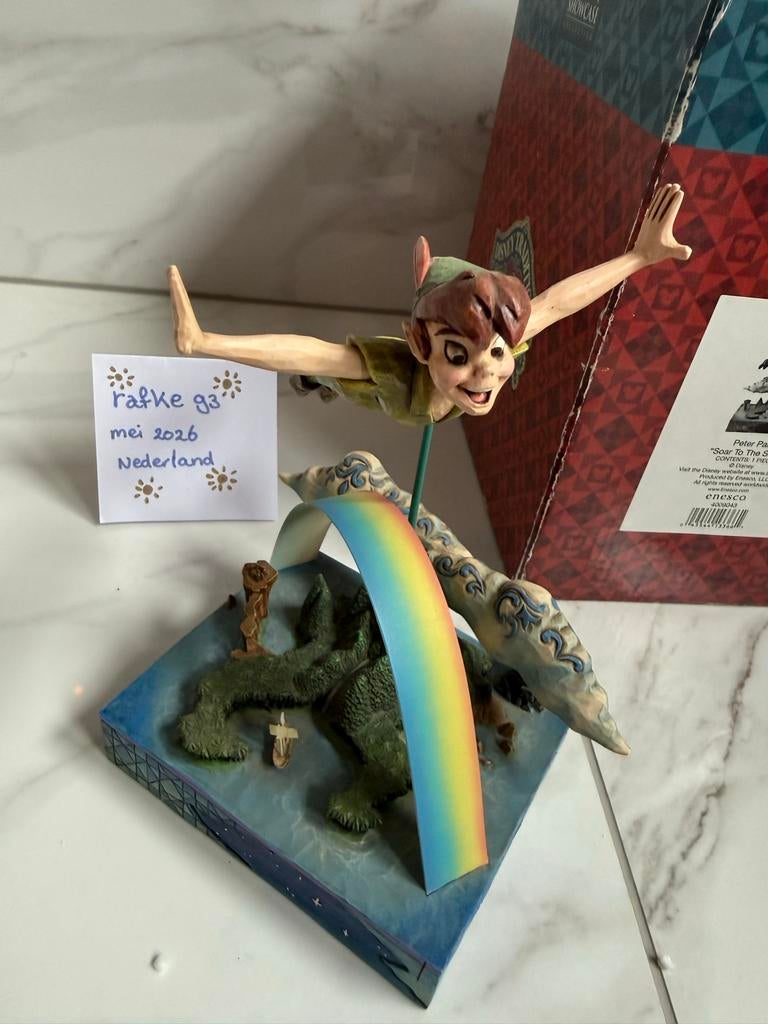 Disney Traditions Peter Pan "Go to the Second Star" met doos, Verzamelen, Ophalen of Verzenden, Peter Pan of Pinokkio, Zo goed als nieuw