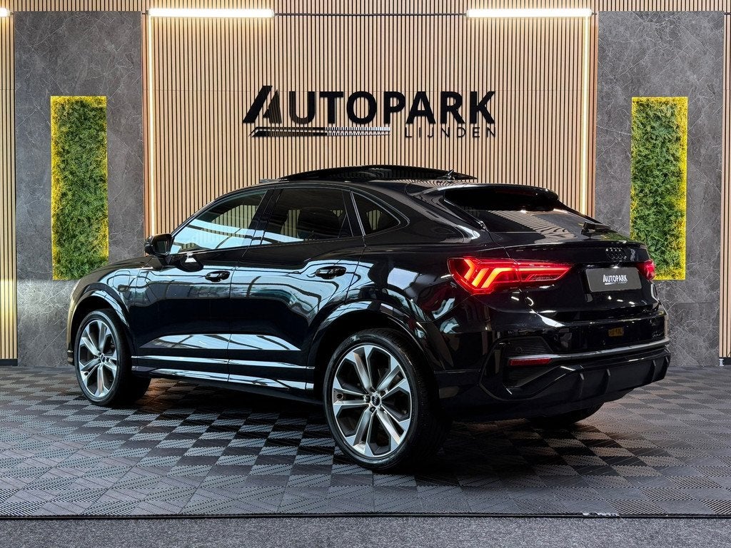 Audi Q3 Sportback 45 TFSI e 3X S-LINE|PANO|SONOS|MATRIXLED|3, Gebruikt, 150 pk, Zwart, Plug-in hybride