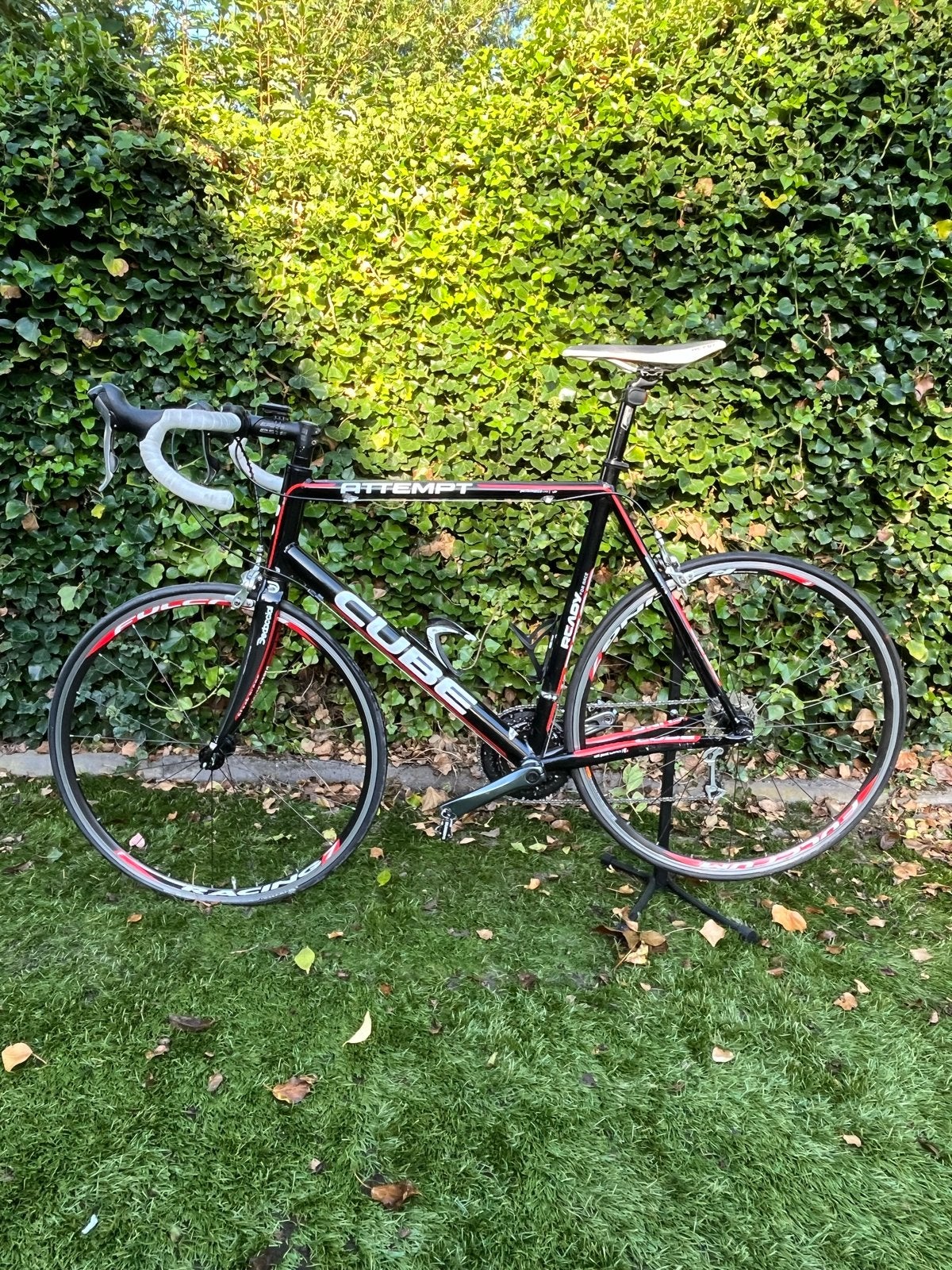 Cube Attempt racefiets - Zwart/Rood, Fietsen en Brommers, Ophalen, Gebruikt