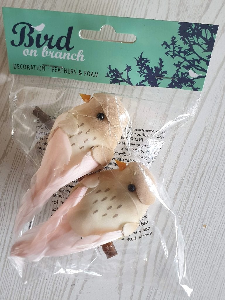 Decoratie vogels op tak - leuk voor in de kerstboom, Diversen, Ophalen of Verzenden, Nieuw