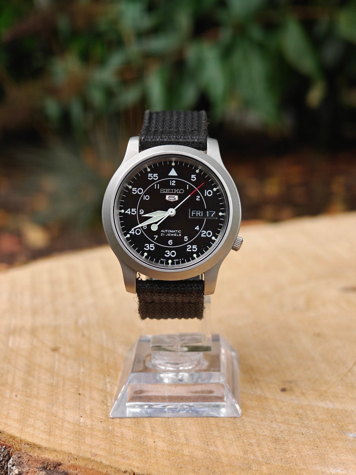 Seiko 5 Automatic - SNK801K1 - Perfecte Conditie - Zwart, Ophalen, Zo goed als nieuw, Seiko